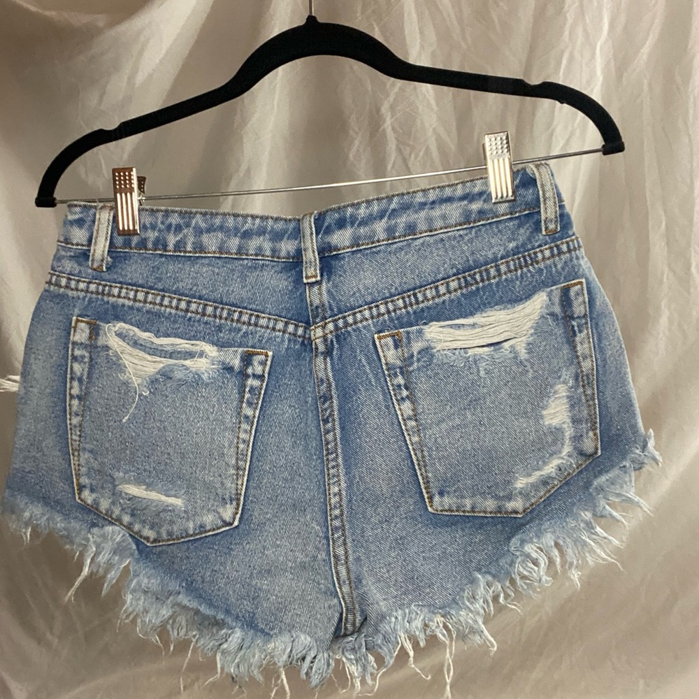 Denim shorts